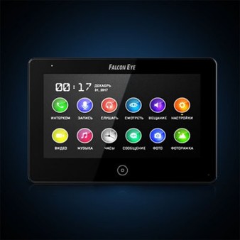 Видеодомофон Falcon Eye FE-70 CAPELLA DVR black, 7”
