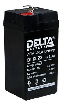 Аккумулятор Delta DT 6023 (6В, 2,3А)