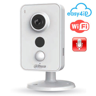 Миниатюрная WI-FI IP видеокамера Dahua DH-IPC-K15, встроенный микрофон, ИК, Wi-Fi, 1.3Мп