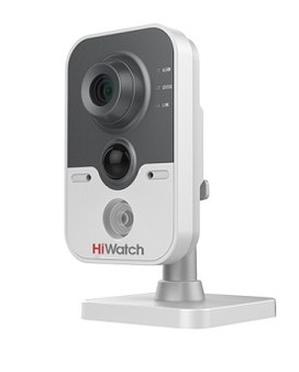 DS-I114W (6 mm) HiWatch Фиксированная IP камера,WI-FI, ИК, 1Mp, POE, Микрофон
