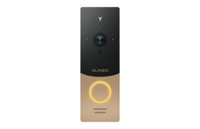 Цветная IP вызывная видеопанель Slinex ML-20IP Золото-черный