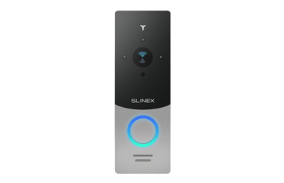 Цветная IP вызывная видеопанель Slinex ML-20IP Серебро-черный