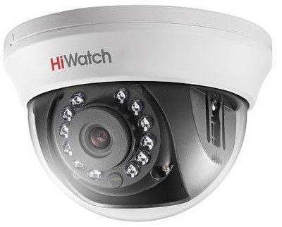 DS-T101 (2.8mm) HiWatch Купольная внутренняя HD-TVI видеокамера, ИК, 1mp