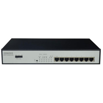 PoE коммутатор OSNOVO SW-20800/B(12/24/48), на 8 портов