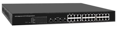 PoE коммутатор OSNOVO SW-82044/MB, на 24 портов