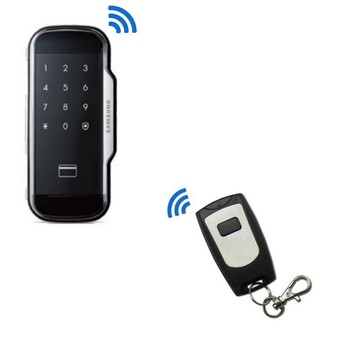 Замок электронный накладной SAMSUNG SHS-G517WХ +пульт д/у