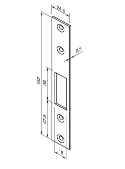 Планка запорная 4613