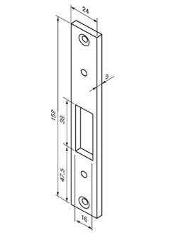 Планка запорная 4614