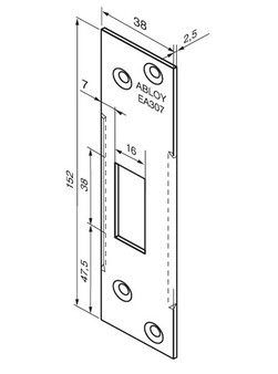 Планка запорная EA307
