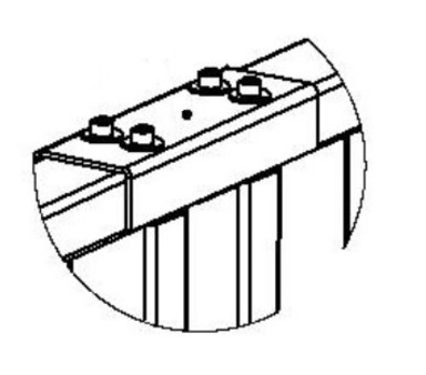 Накладка верхняя для стыковки PERCo-RF01 0-05