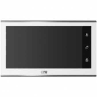 CTV-M2701TM белый Видеодомофон цветной 7" с сенсорным управлением, функцией видеопамяти и встроенным источником питания