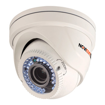 NOVICAM PRO FC18W Купольная антивандальная MHD мультиформатная (AHD/CVI/CVBS/TVI) видеокамера, объектив 2.8-12мм, Ик, 1Мп