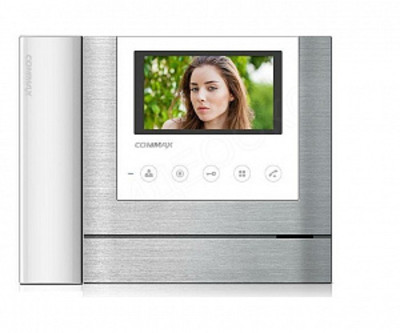 CDV-43MH (Metalo-белый) Commax Видеодомофон цветной 4.3" с трубкой