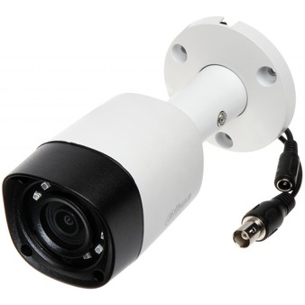DH-HAC-HFW1220RMP-0360B Dahua Уличная цилиндрическая мультиформатная MHD (AHD/ TVI/ CVI/ CVBS) видеокамера, объектив 3.6мм, 2Mp, Ик