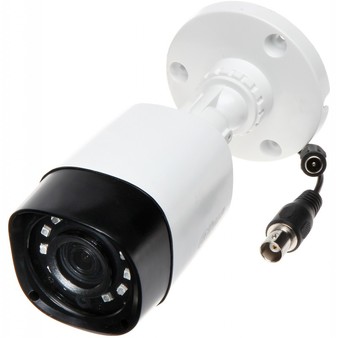 DH-HAC-HFW1220RP-0280B Dahua Уличная цилиндрическая мультиформатная MHD (AHD/ TVI/ CVI/ CVBS) видеокамера, объектив 2.8мм, 2Мп, Ик
