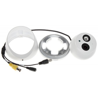 DH-HAC-HDW2401EMP-A-0280B Dahua Купольная антивандальная HDCVI видеокамера, объектив 2.8мм, 4Мп, Ик, вcтроенный микрофон