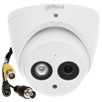 DH-HAC-HDW2221EMP-A-0280B Dahua Купольная антивандальная HDCVI видеокамера (2.8мм), 2Мп, Ик, Встроенный микрофон