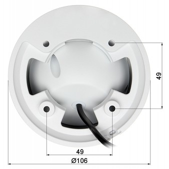 DH-HAC-HDW2221EMP-A-0280B Dahua Купольная антивандальная HDCVI видеокамера (2.8мм), 2Мп, Ик, Встроенный микрофон