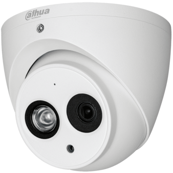 DH-HAC-HDW1400EMP-A-0360B Dahua Антивандальная купольная HD-CVI видеокамера, объектив 3.6, 2Mp, Ик, вcтроенный микрофон