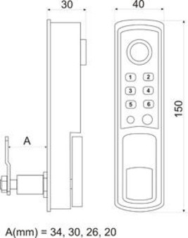 Z-595 ibutton Keys IronLogic Электронный замок для металлической/деревянной мебели