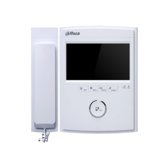 DH-VTH1520AS-H Dahua IP видеодомофон 7", 800x480 разрешение, резистивный сенсорный экран, 5 механических кнопок, LAN, Alarm input, Встроенная память 4Gb