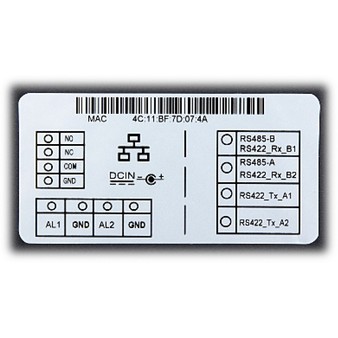 DHI-VTO1220A Dahua IP вызывная панель, 3.5 дюймовый TFT LCD, 1.3MP CMOS видеокамера, материал - алюминий