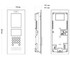 DHI-VTO1220A Dahua IP вызывная панель, 3.5 дюймовый TFT LCD, 1.3MP CMOS видеокамера, материал - алюминий