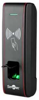 ST-FR030EMW Smartec Уличный биометрический считыватель, rs-485, встроенный считыватель EM, релейный выход, тревожный выход, подключение кнопки выхода и датчика положения двери