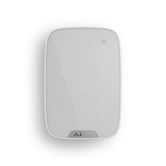 KeyPad white Ajax Беспроводная клавиатура с сенсорными кнопками