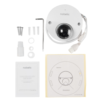 NBLC-2220F-MSD Nobelic Купольная антивандальная IP видеокамера, обьектив 2.8мм, 2Mp, Ик, PoE