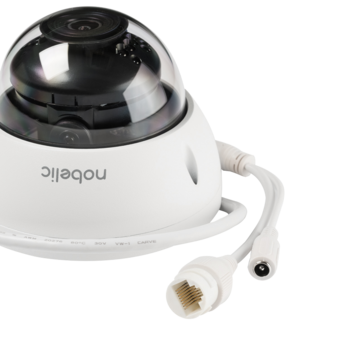 NBLC-2430F Nobelic Купольная антивандальная IP видеокамера, обьектив 2.8 мм, 4Mp, Ик, PoE