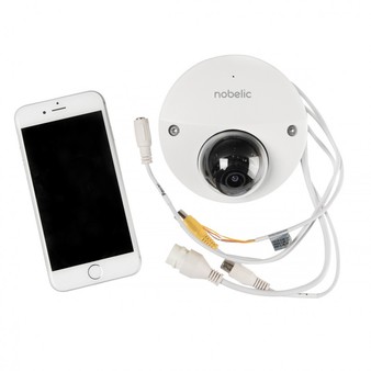 NBLC-2420F-MSD Nobelic Купольная антивандальная IP видеокамера, обьектив 2.8 мм, 4Mp, Ик, PoE, Встроенный микрофон
