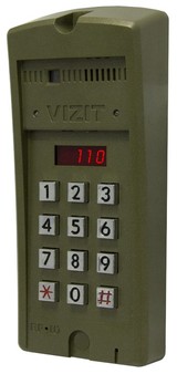 БВД-SM110RCP VIZIT Блок вызова видеодомофона до 100 абонентов, 700 tvl, PAL, 0 Lux, ИК подсветка, объектив PINHOLE 90°