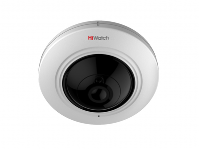 DS-I351 (1.16mm) HiWatch Купольная антивандальная Fisheye IP видеокамера, 3Mp, PoE, Слот для карты Micro SD