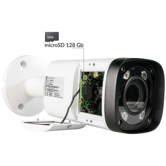 AC-D2123WDZIR6 (2.7-12мм) ActiveCam Уличная цилиндрическая IP-видеокамера (2.7-12мм), ИК, 2Мп, PoE, двусторонний звук, тревожные вх/вых