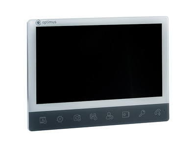 VMH-10 white+silver Optimus Видеодомофон 10", поддержка стандартов AHD/TVI/CVI/CVBS, управление замком,  SD-card до 32 Гб