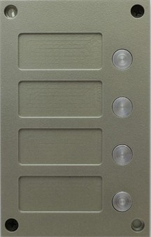 BS-424-4 VIZIT Кнопочная панель используется в комплекте с блоком вызова БВД-424FCB-1