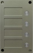 BS-424-4 VIZIT Кнопочная панель используется в комплекте с блоком вызова БВД-424FCB-1