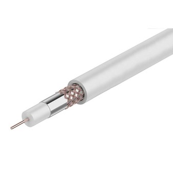 Eletec RG-6U lite 75 Ом, CU (48%) Кабель коаксиальный, белый, 100 м