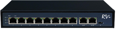 RVi-1NS08F-2T (1G) Сетевой коммутатор на 10 портов