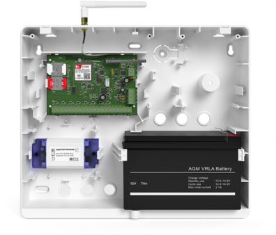 Контакт GSM-5A v.2 Ритм Контрольная панель с внешней антенной в корпусе под АКБ 7 Ач