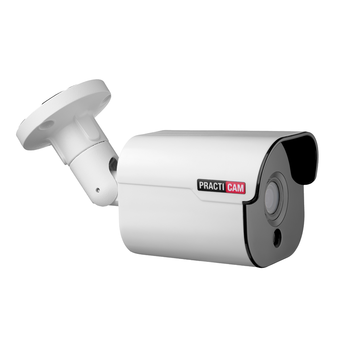 PT-MHD1080P-IR PRACTICAM Уличная цилиндрическая мультиформатная MHD (AHD/ TVI/ CVI/ CVBS) видеокамера, объектив 3.6мм, 2Mp, Ик