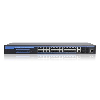 AN-SGM28P24-400 Amatek Сетевой коммутатор 28-портовый гигабитный управляемый коммутатор с PoE до 400Вт