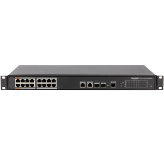 TR-NS2218-240-16PoE TRASSIR Управляемый PoE коммутатор на 16 портов