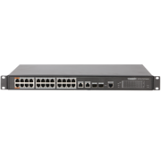 TR-NS2226-360-24PoE TRASSIR Управляемый PoE коммутатор, 24 порта PoE 10/100 Мбит/с, поддержка Hi-PoE до 60 Вт, дальность питания до 250 м
