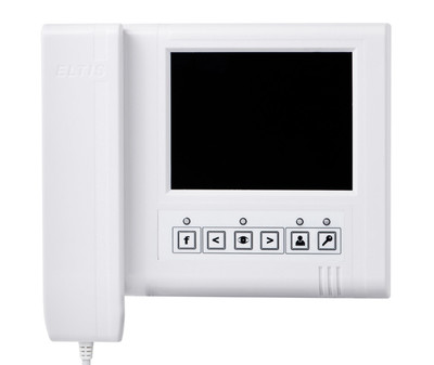 VM500-5.1CL белый ELTIS Видеодомофон цветной 5" с трубкой и кнопочным управлением