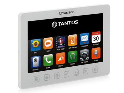 Tantos Prime Slim (белый) Tantos Видеодомофон 7", сенсорные кнопки, джойстик