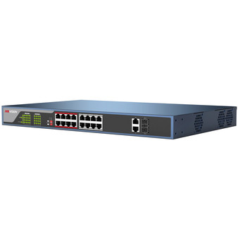 DS-3E0318P-E Hikvision Неуправляемый PoE комутатор на 16 портов