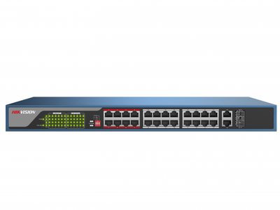 DS-3E0326P-E Hikvision Неуправляемый PoE комутатор на 24 порта