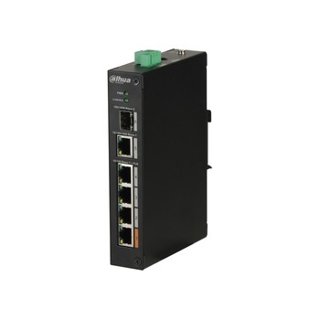 DH-PFS3106-4ET-60 DAHUA Защищенный 4-портовый РОЕ коммутатор, неуправляемый